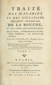 Tapa de Traité des maladies et des opérations réellement chirurgicales de la bouche