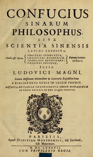 Tapa de Confucius Sinarum philosophus