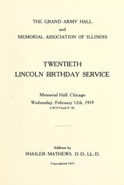 Tapa de Twentieth Lincoln birthday service