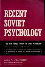 Tapa de Recent Soviet psychology
