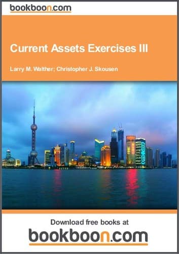 Tapa de Current Assets Exercises III
