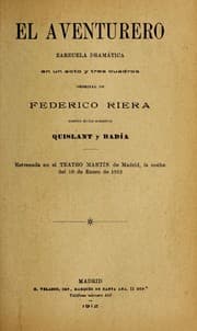 Tapa de El aventurero