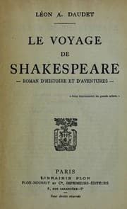 Tapa de Le voyage de Shakespeare