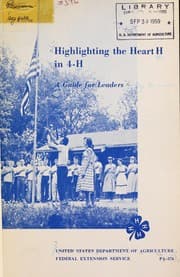 Tapa de Highlighting the Heart H in 4-H