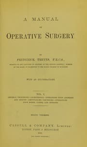 Tapa de A manual of operative surgery