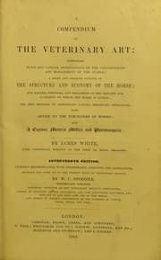 Tapa de A compendium of the veterinary art