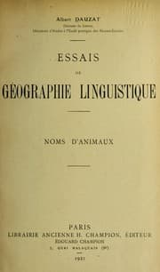 Tapa de Essais de ge ographie linguistique