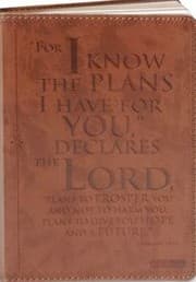 Tapa de Journal I Know The Plans Luxleather