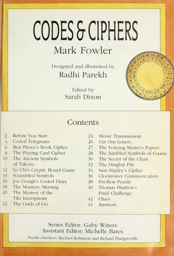 Tapa de Codes & Ciphers/Usborne Superpuzzles, Advanced Level (Superpuzzles Series)
