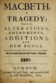 Tapa de Macbeth