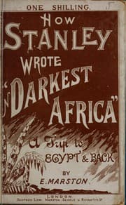 Tapa de How Stanley wrote "In darkest Africa."