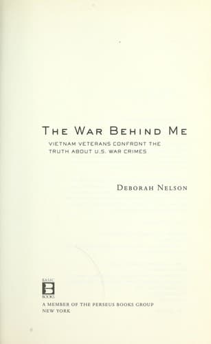 Tapa de The war behind me