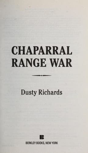 Tapa de Chaparral range war