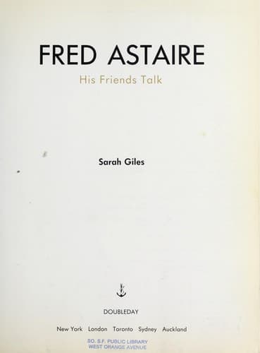Tapa de Fred Astaire