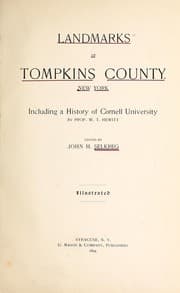 Tapa de Landmarks of Tompkins County, New York