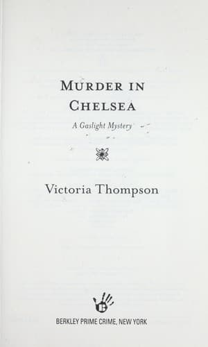 Tapa de Murder in Chelsea