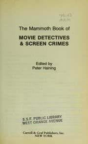 Tapa de The mammoth book of movie detectives & screen crimes
