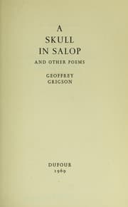 Tapa de A skull in Salop, and other poems