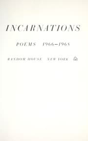 Tapa de Incarnations; poems, 1966-1968
