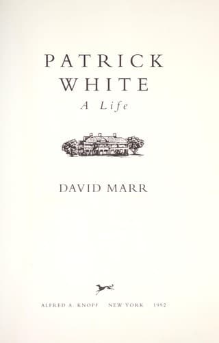 Tapa de Patrick White