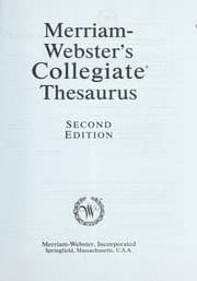 Tapa de Merriam-Webster's collegiate thesaurus