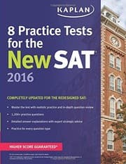 Tapa de 8 Practice Tests for the New SAT 2016