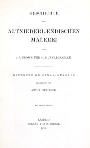 Tapa de Geschichte der altniederlaendischen Malerei