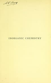 Tapa de Inorganic chemistry for advanced students