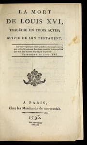 Tapa de La Mort de Louis XVI