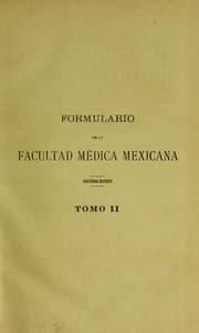 Tapa de Formulario de la Facultad M©♭dica M©♭xicana
