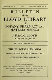 Tapa de The eclectic alkaloids, resins, resinoids, oleo-resins and concentrated principles