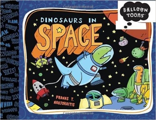 Tapa de Dinosaurs in space