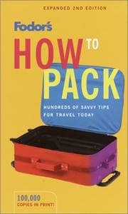 Tapa de Fodor's how to pack