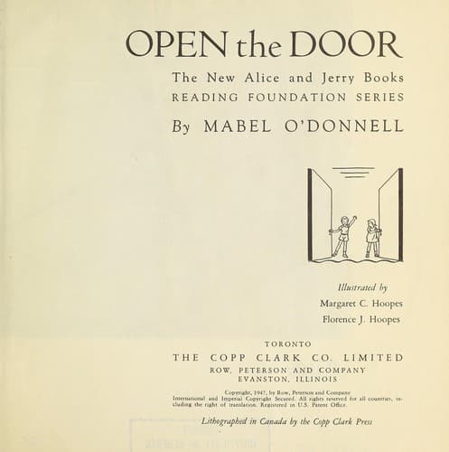 Tapa de The Alice and Jerry basic readers