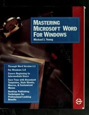 Tapa de Mastering Microsoft Word for Windows