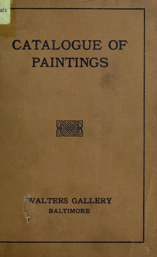 Tapa de The Walters collection, Baltimore