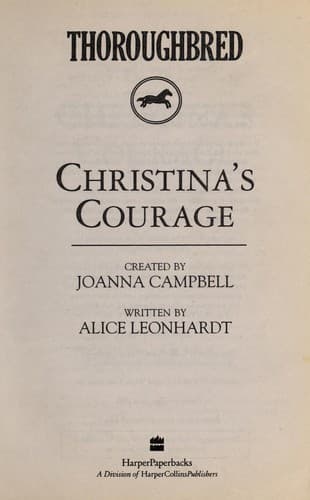 Tapa de Christina's courage