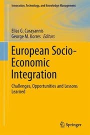 Tapa de European Socioeconomic Integration Challenges Opportunities And Lessons Learned