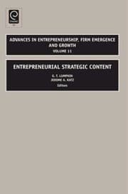 Tapa de Entrepreneurial Strategic Content