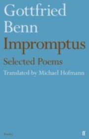 Tapa de Gottfried Benn Impromptus