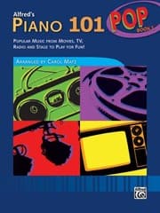 Tapa de Alfreds Piano 101 Pop Popular Music From Movies Tv Radio And Stage To Play For Fun
