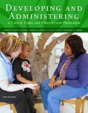 Tapa de Developing And Administering A Child Care And Education Program