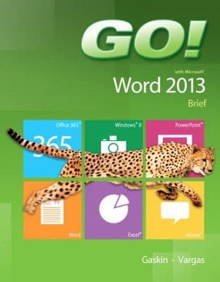 Tapa de Go With Microsoft Word 2013 Brief