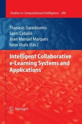 Tapa de Intelligent Collaborative Elearning Systems And Applications
