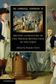 Tapa de The Cambridge Companion To British Literature Of The French Revolution In The 1790s