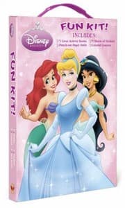 Tapa de Disney Princess Fun Kit With 3 Sheets of Stickers and Colorful Crayons and PunchOut Paper Dolls and 3 Great Activity Book
Fun Kits Random House