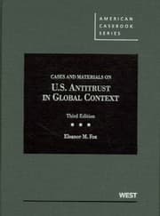 Tapa de Cases And Materials On Us Antitrust In Global Context