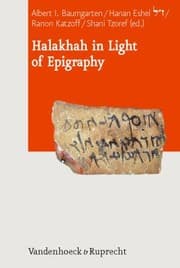 Tapa de Halakhah In Light Of Epigraphy