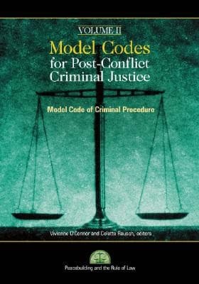 Tapa de Model Code Of Criminal Procedure