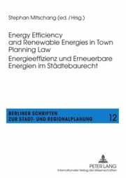 Tapa de Energy Efficiency And Renewable Energies In Town Planning Law Energieeffizenz Und Erneuerbare Energien Im Stdtebaurecht